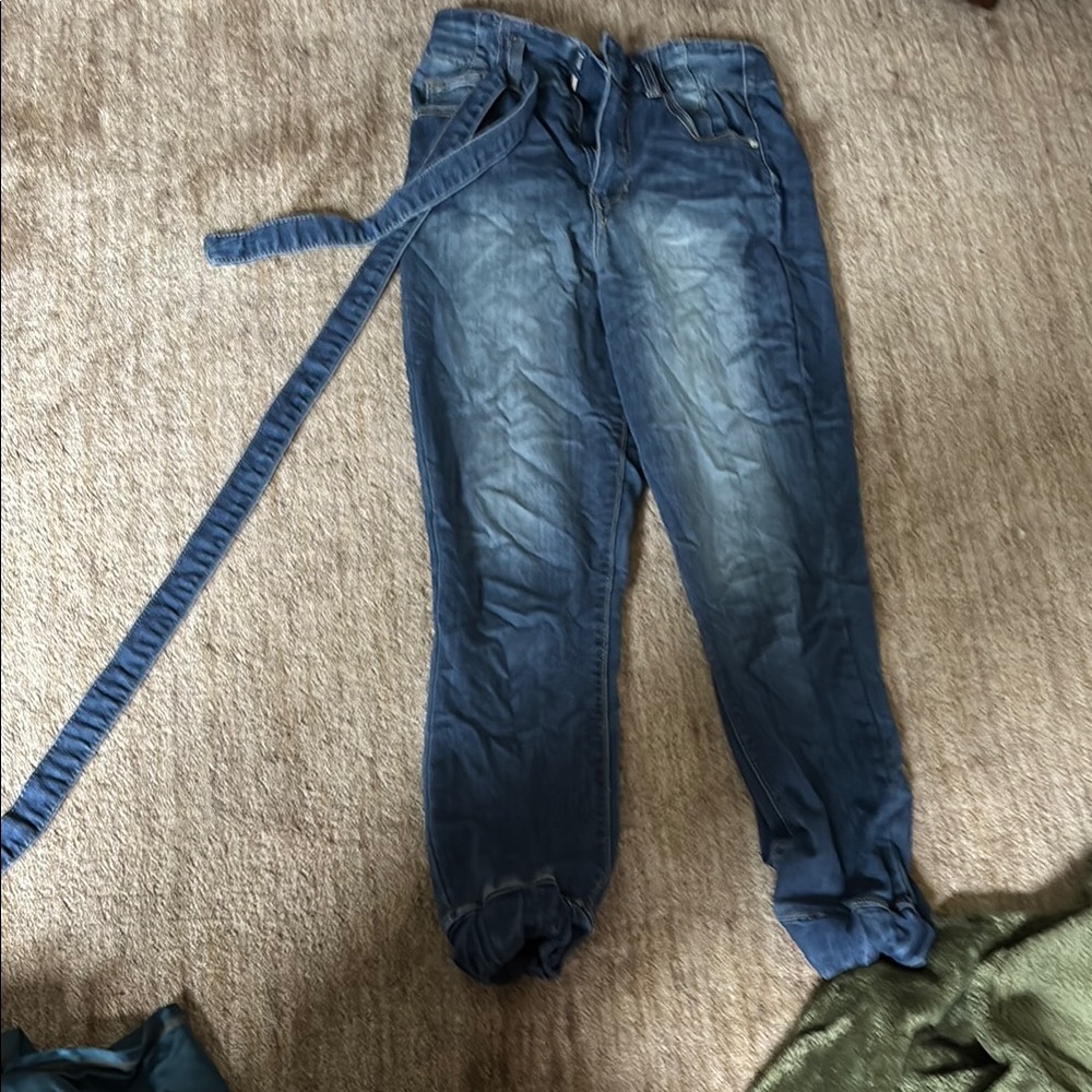 Blue Denim Jogger Jeans